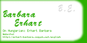 barbara erhart business card